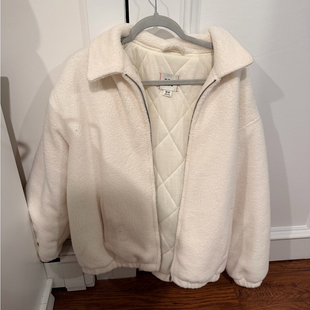 BDG Cream Teddy Jacket